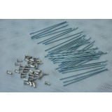 KOLO 18´´ BUBEN - VÝPLET - M4x144 - (36KS DRÁTY POZINK + 36KS MATICE NIKL) 